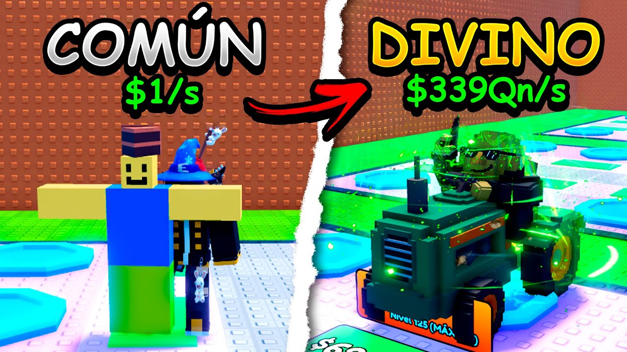 CÓMO MEJORAR un BRAINROT COMÚN a DIVINO con este TRUCO de ESCAPA DEL TSUNAMI POR BRAINROTS (ROBLOX)