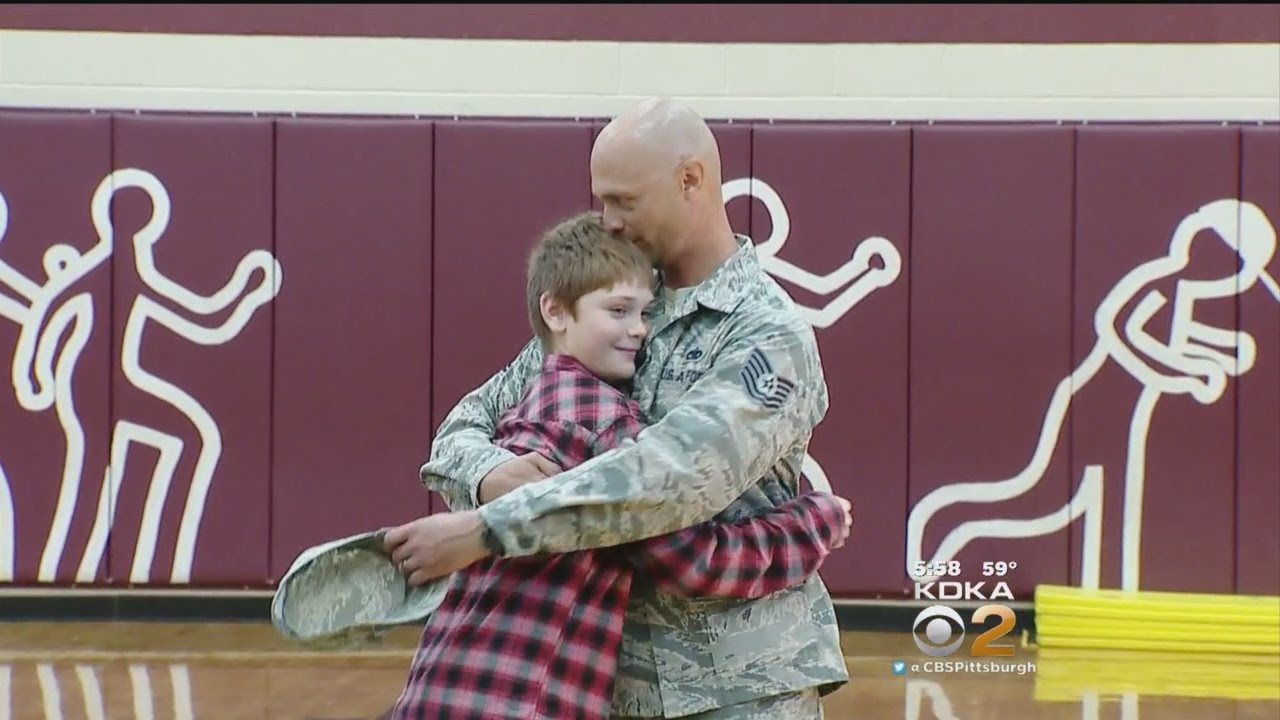 Military Dad Surprises His Son