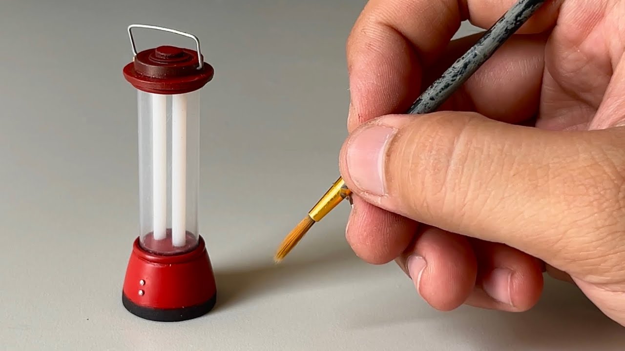 How to Build a Realistic 90’s Emergency Lantern : Step-by-step Tutorial | Miniature ASMR Build!