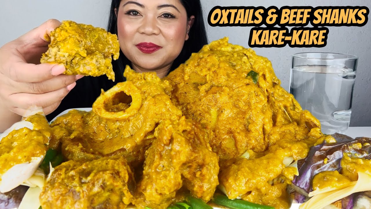 OXTAIL & BEEF SHANKS KARE - KARE MUKBANG | FILIPINO FOOD |PHILIPPINES MUKBANG EATING SHOW