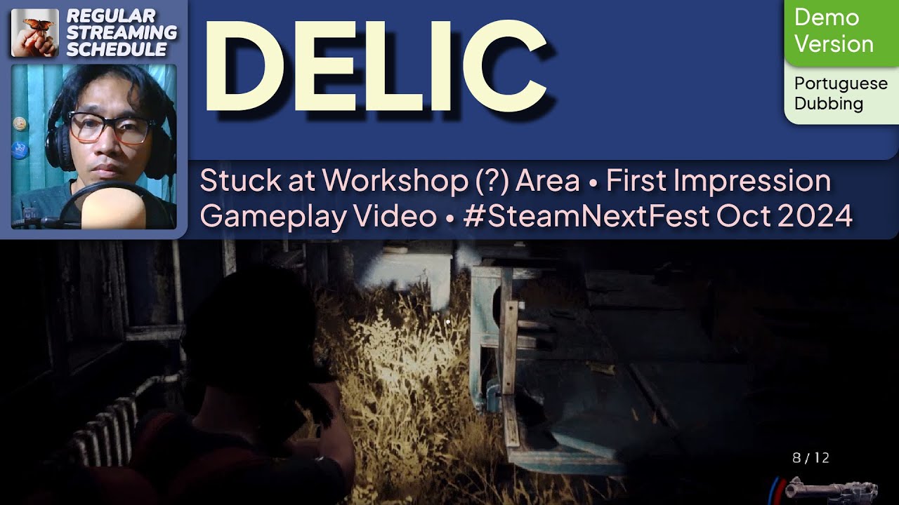 DELIC (Demo) [PT Dub] - First Impression - Gameplay (Stuck at Workshop) #SteamNextFest #SNF Oct 2024