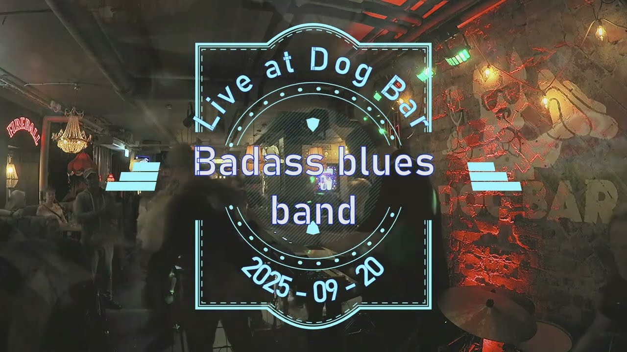 Badass Blues Band spelar funkig blues på Dog Bar - låtmedley