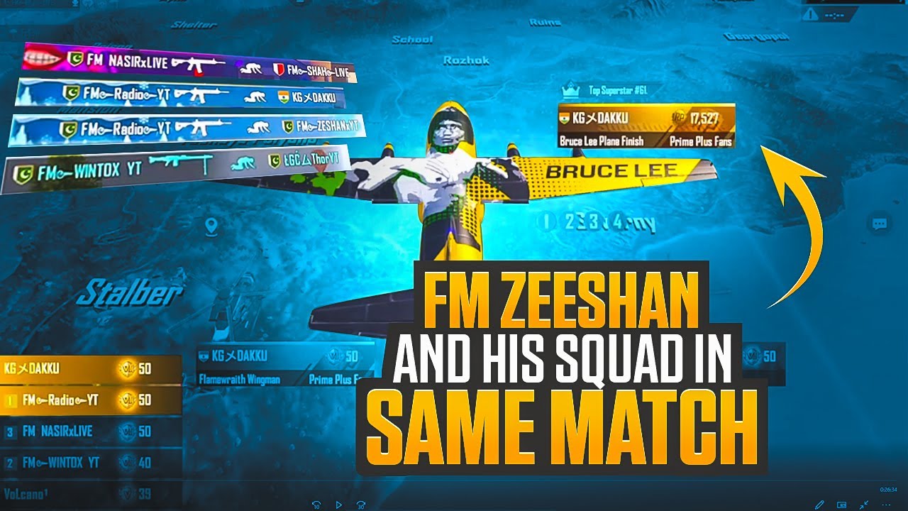 Same Lobby Matching with - Fm Zeeshan - Lgc Thor - Fm Shah - Kg Dakku -  Ft@FMRadioGamingLive