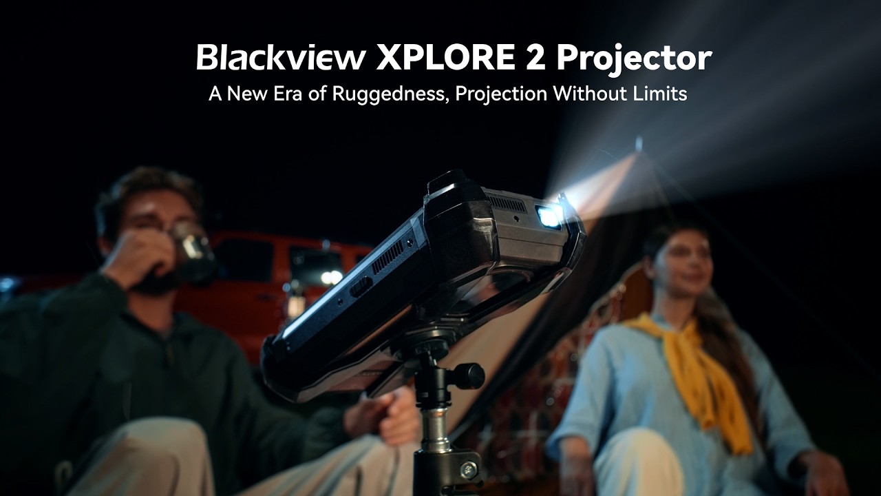 Blackview XPLORE 2 Projector: Up to 100'' Projection, Big Screen Miracle in Your Palm!