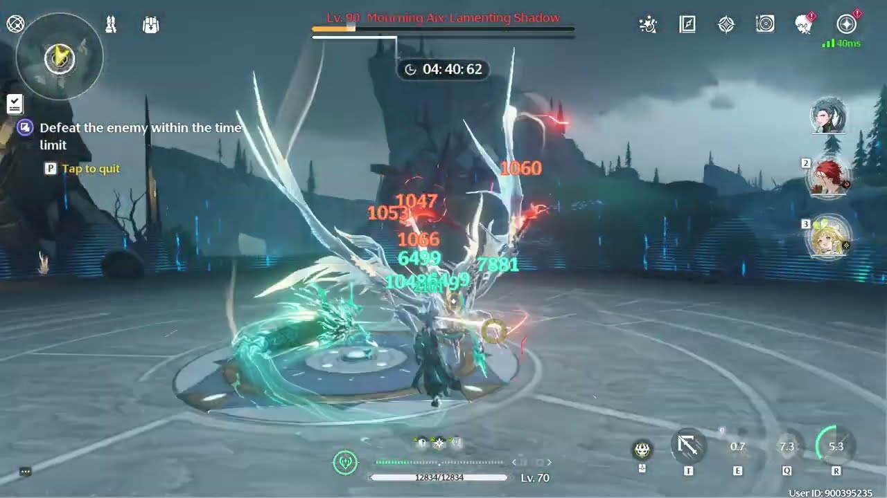 Wuthering Waves Hologram Boss Mourning Aix Stage 6 (Speed Run 32 seconds)