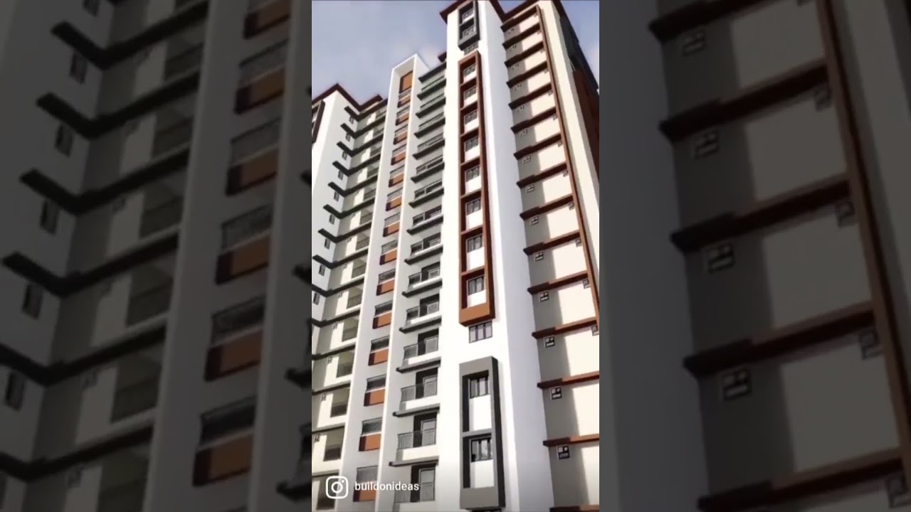 High Rise Apartment #3dwalkthrough #3darchitecture #3dvisualisation #3d #shorts #youtubeshorts