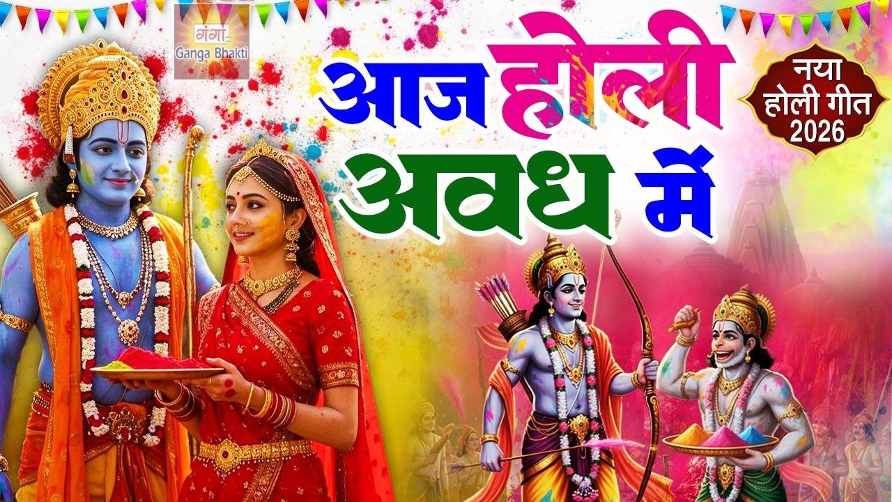 आज होली अवध में - Aaj Holi Avadh Mein - Holi Song 2026 - Avadh Mein Holi - Ram Sita Holi Bhajan 2026