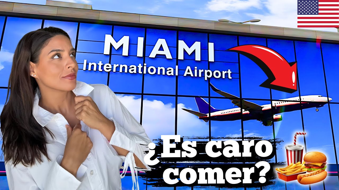 ¿Es tan CARO comer en el Aeropuerto de MIAMI? 🇺🇸 ¡Fuimos a comprobarlo!