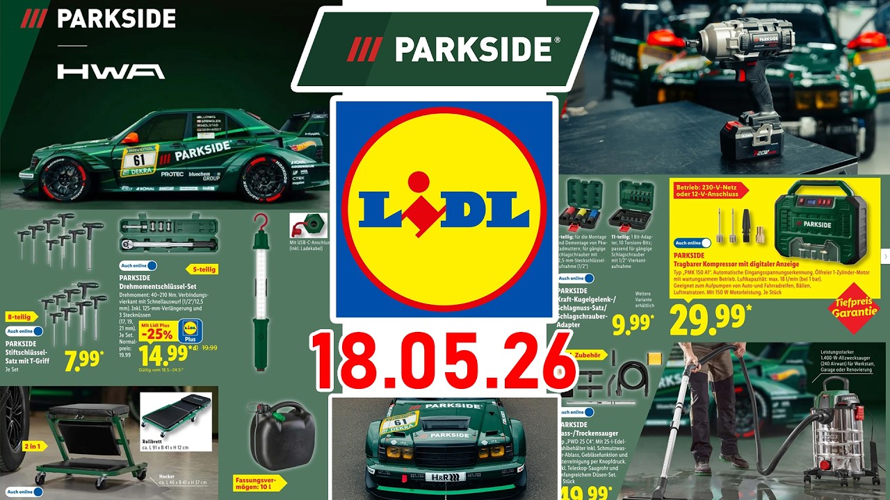Parkside Lidl 18.05.2026 Angebote 🔧 Katalog & HWA Motorsport im Check  | Bontools