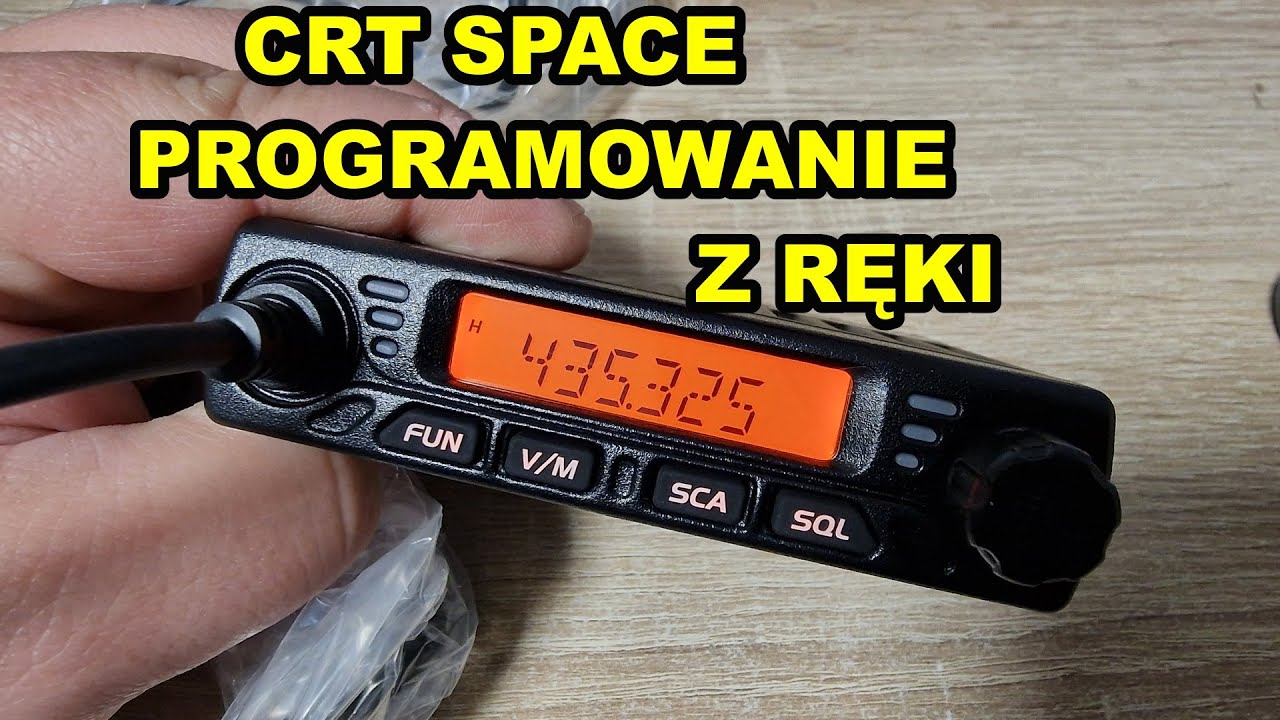 Radiotelefon CRT SPACE - Programowanie z ręki