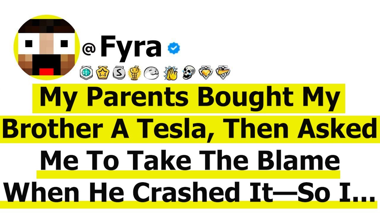 My Parents Bought My Brother A Tesla, Then Asked Me To Take The Blame When He Crashed It—So I...