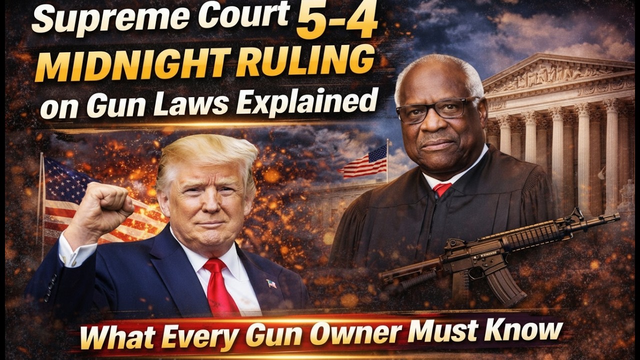 5&ndash;4 Midnight Supreme Court Decision &mdash; The Gun Law Shift No One Expected