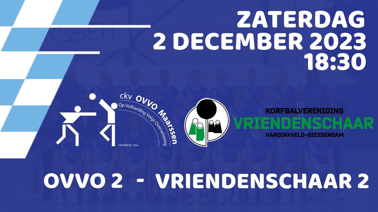OVVO Maarssen 2 vs Vriendenschaar (H) 2 | Livestream (02-12-2023)