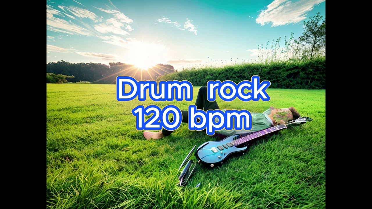 Hard rock 120 pbm drum practice rhythm
