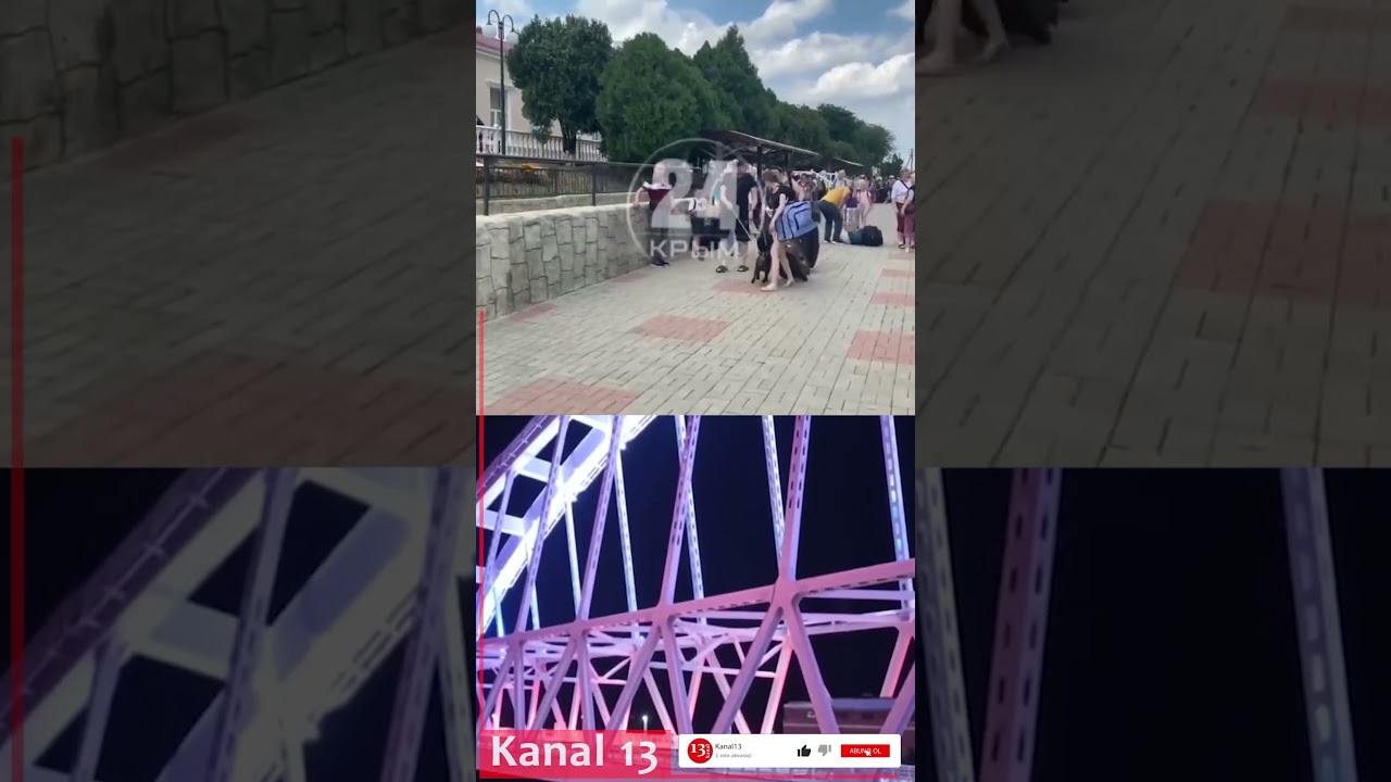 Российские военные и гражданские бегут с полуострова по Крымскому мосту; Украина скоро его уничтожит