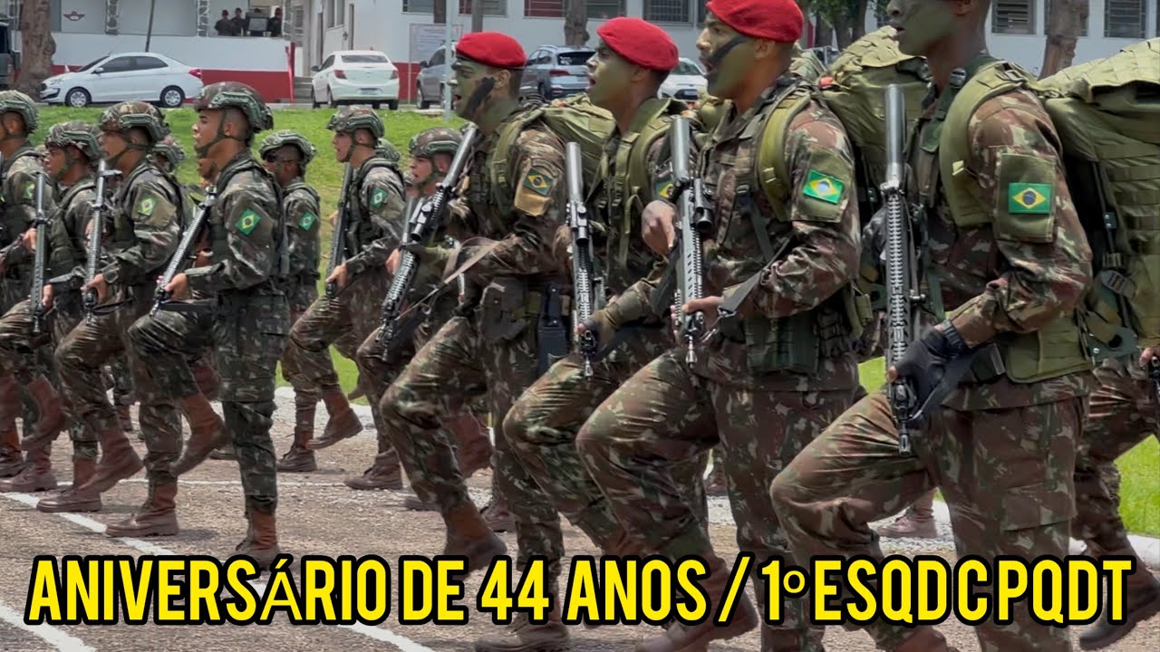 1º ESQUADRÃO DE CAVALARIA PARAQUEDISTA 44 ANOS DE ORGANIZAÇÃO MILITAR DO EXÉRCITO BRASILEIRO 🦅