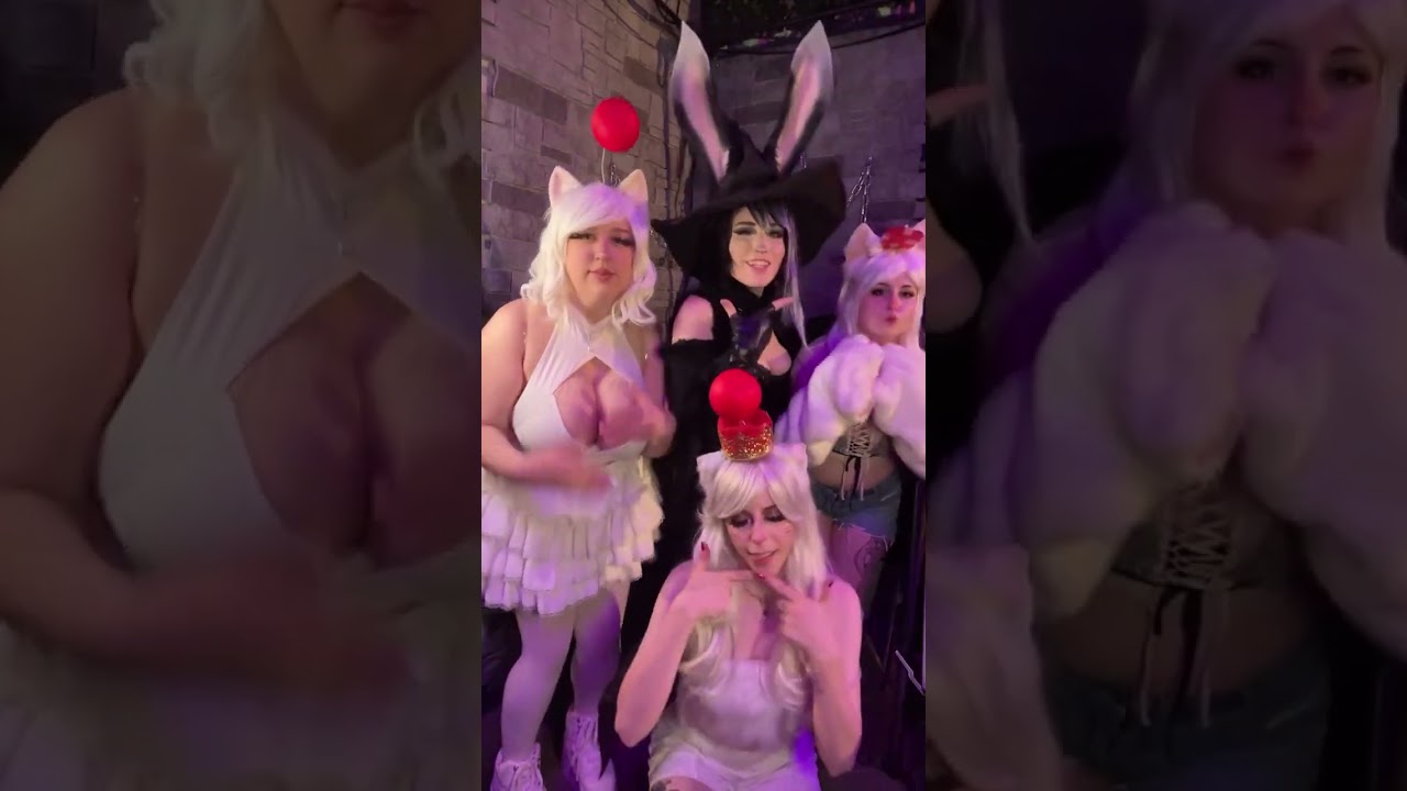 When the fantasy is final (help I&rsquo;m surrounded by moogles) ##finalfantasy #finalfantasycosplay