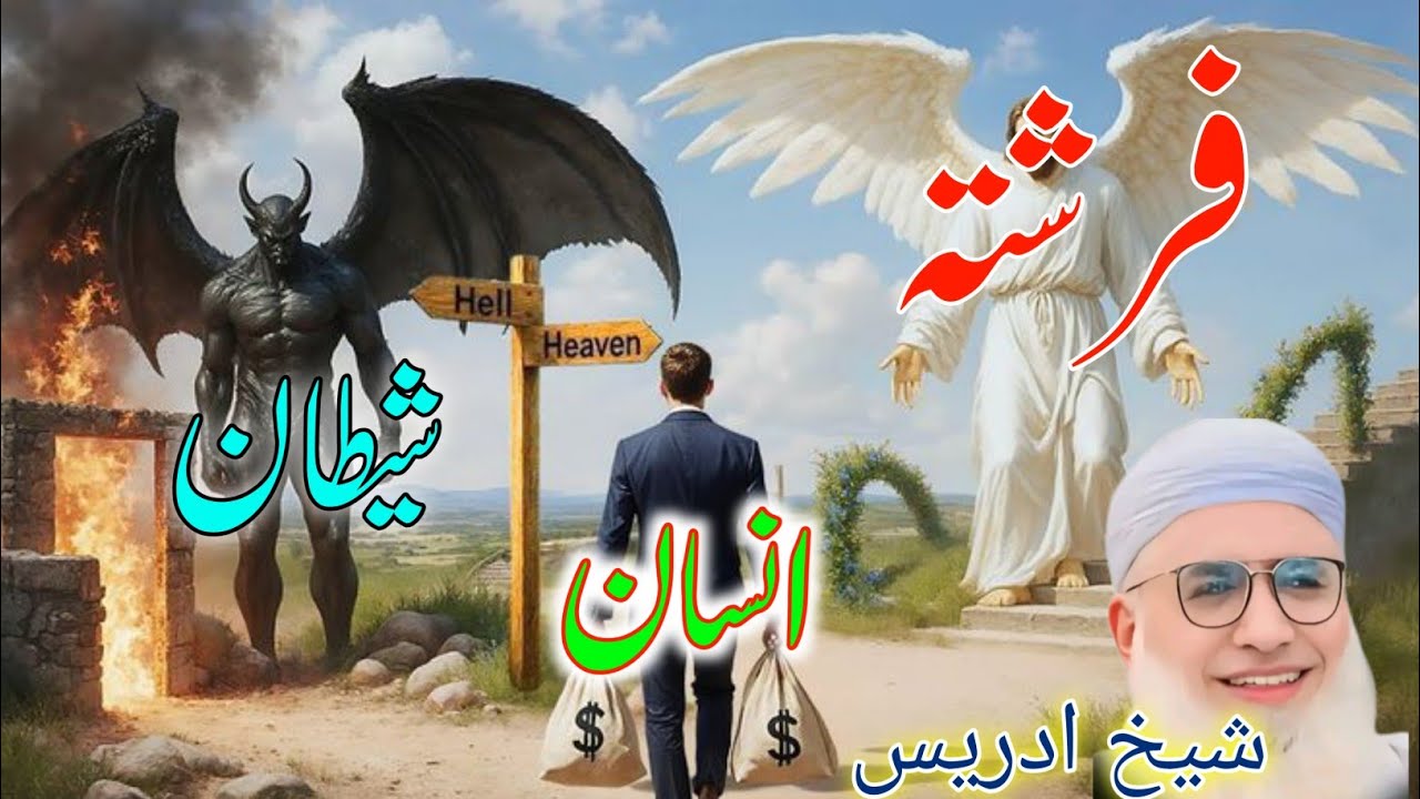 Pashto Bayan /Shikh Idris sib/فرشتہ ملاقات انسان شیطان عبرت ناک واقعہ 