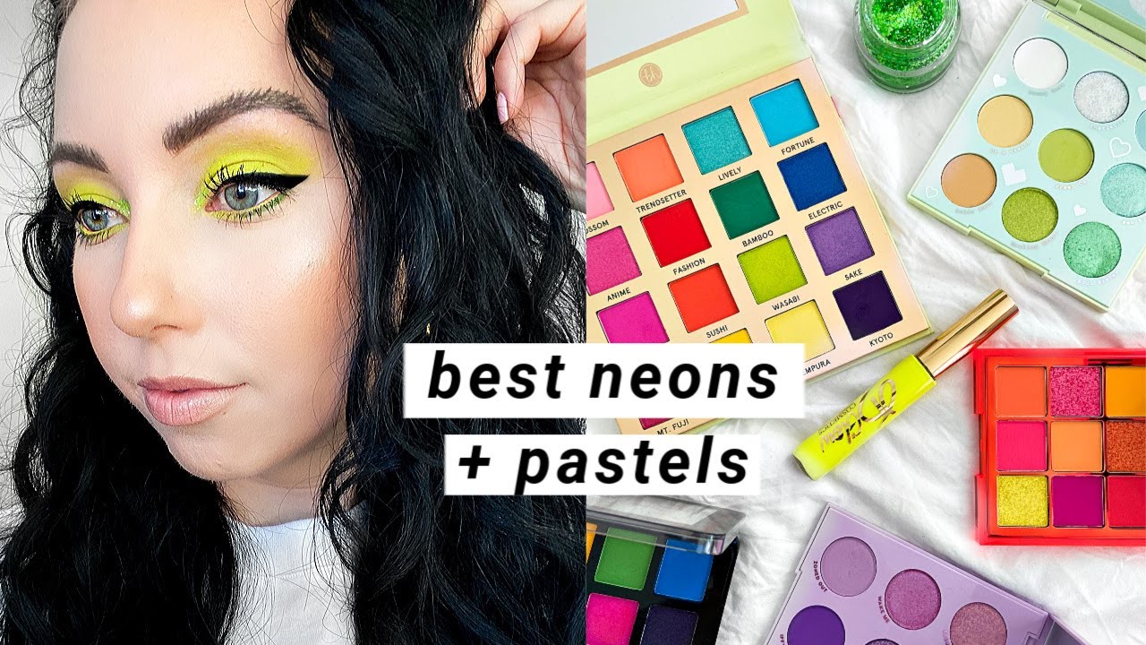 neon + pastel eye makeup YOU NEED TO TRY! Eyeshadow, Glitters, Liners