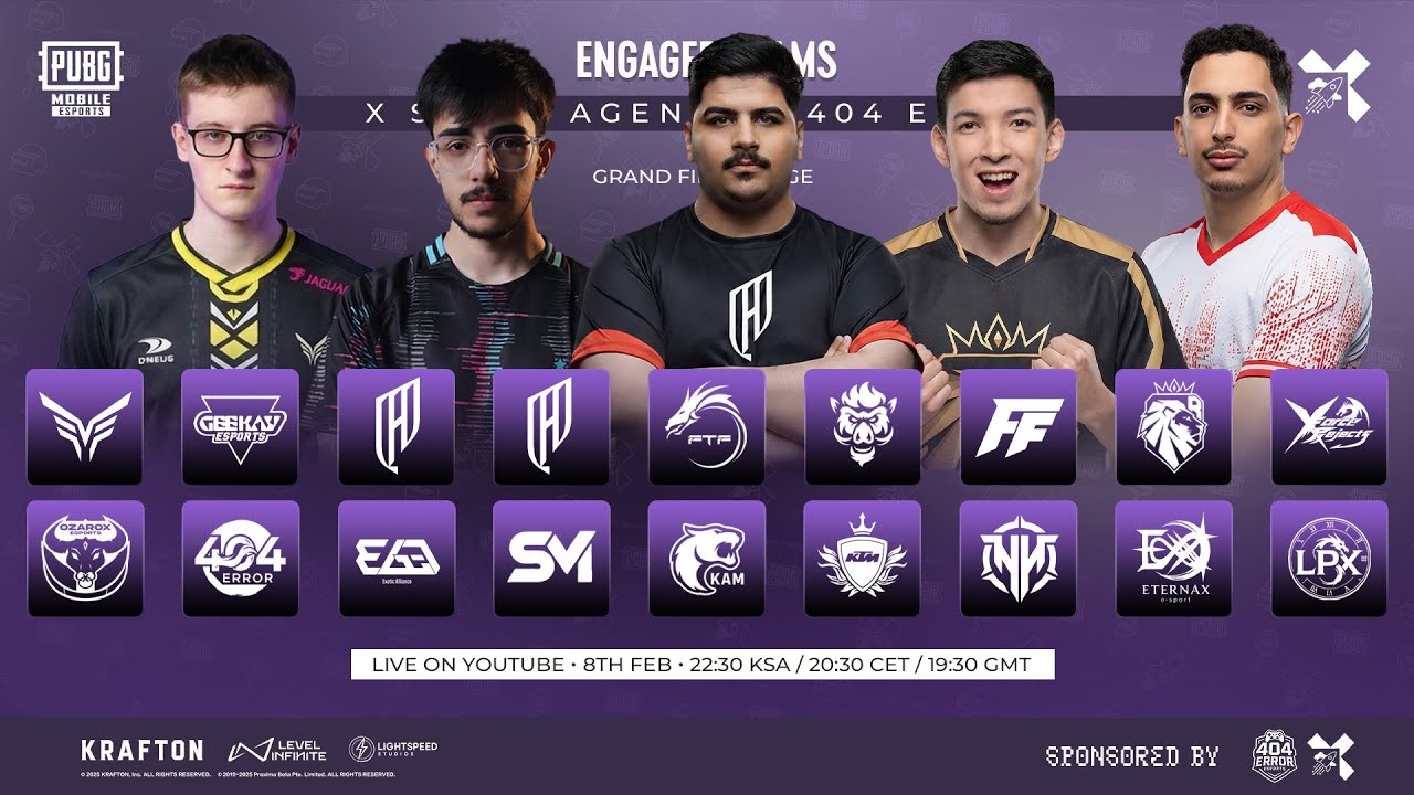 [EN] 404 ERROR x XSPACE AGENCY TOURNAMENT | GRANDFINALS | #pubgmobile  #pubgtournament #livestream