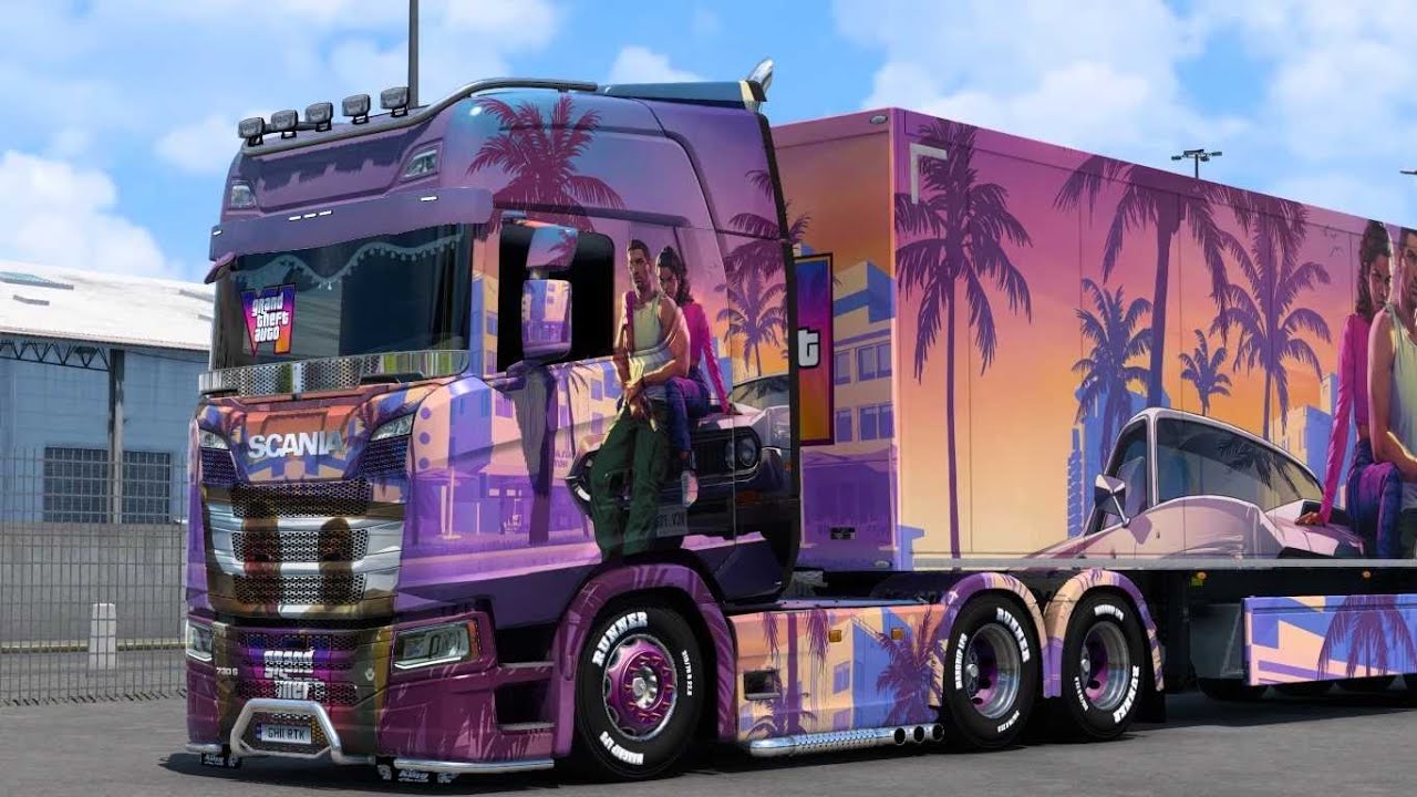 Euro Truck Simulator 2 Grand Theft Auto VI Skin || ETS2 1.49 ||Farhan15x