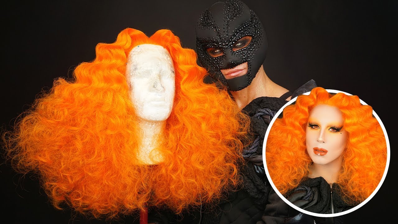 WIG TRANSFORMATION W/ MR VILLBERG - Big Orange Wig Tutorial
