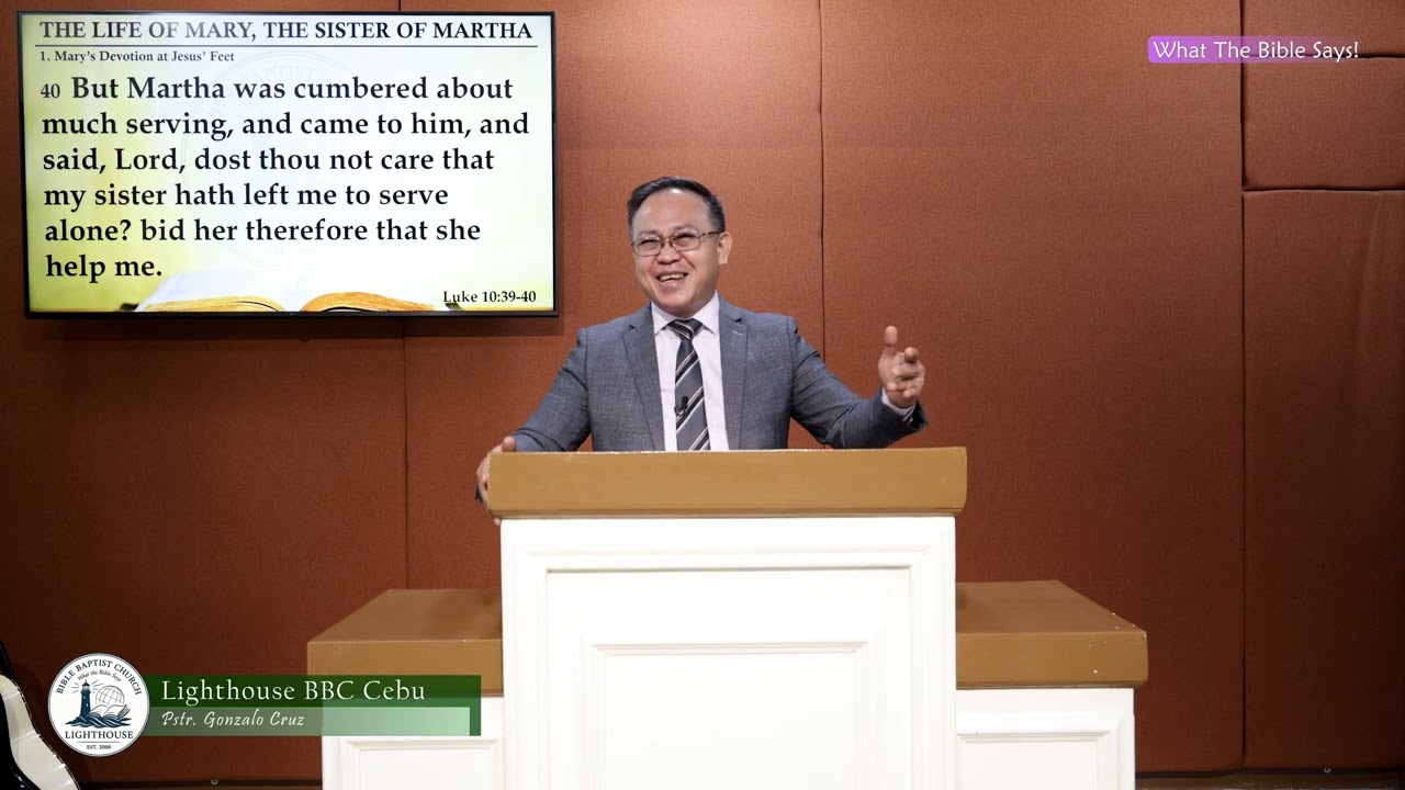 THE LIFE OF MARY, THE SISTER OF MARTHA (Sunday Afternoon, February 15, 2026) Pstr. Gonzalo Cruz