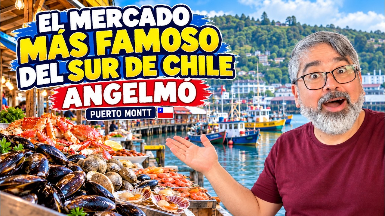 🐟🎨 Angelmó: Mercado del Sur de Chile #mariscos #mercados #surdechile #angelmo