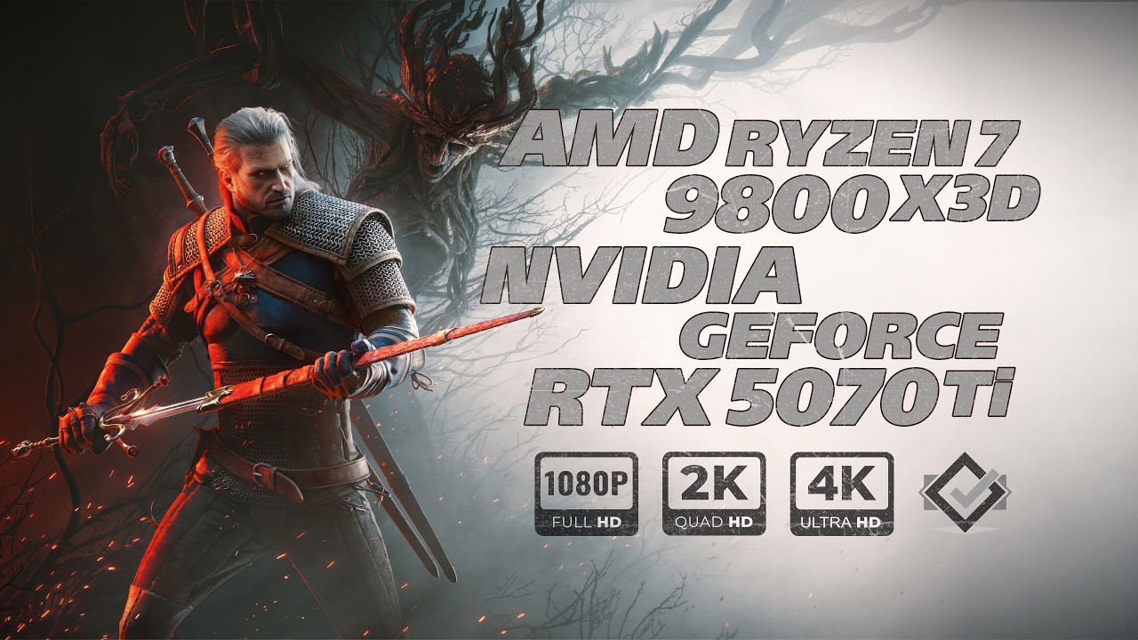 Тест RTX 5070 Ti + Ryzen 7 9800X3d в 14 играх! 1080p FullHD + 2K QuadHD + 4K UltraHD