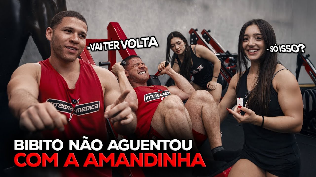 Amandinha DESTRUIU o Bibito no Treino de Pernas