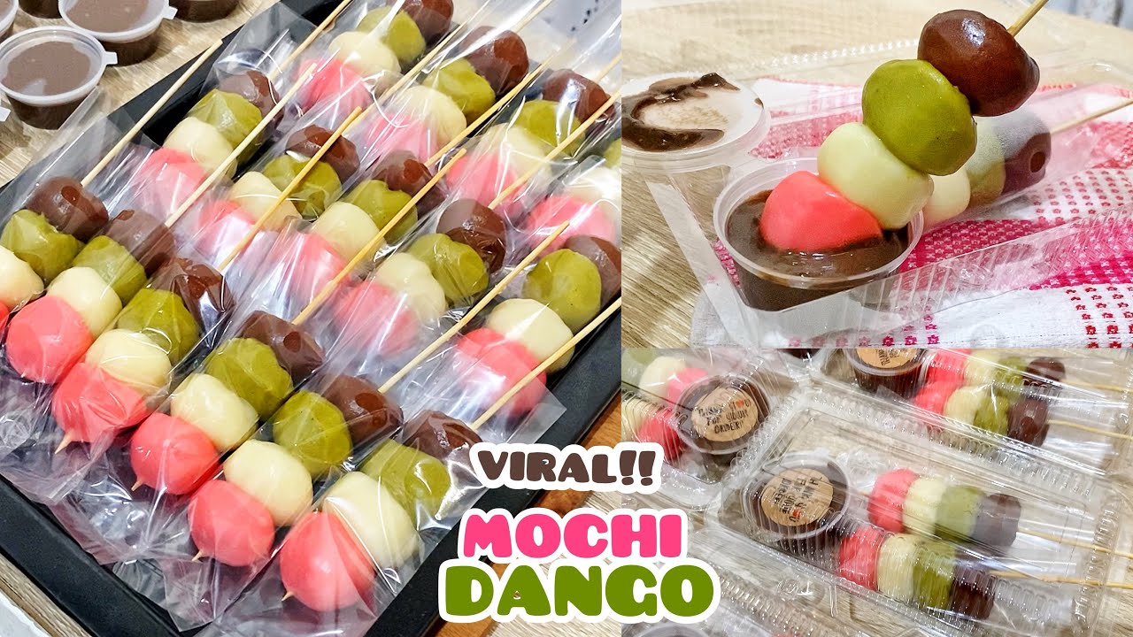 Ga perlu antri beli MOCHI DANGO VIRAL TIKTOK! Buat sendiri ternyata MUDAH, hasilnya LEMBUT & CREAMY