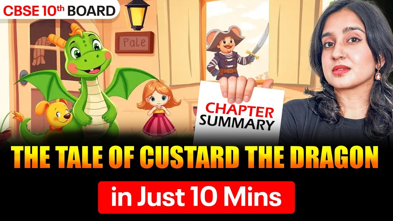 The Tale of Custard the Dragon Complete Summary | CBSE 10th Board | by Asmita Mam