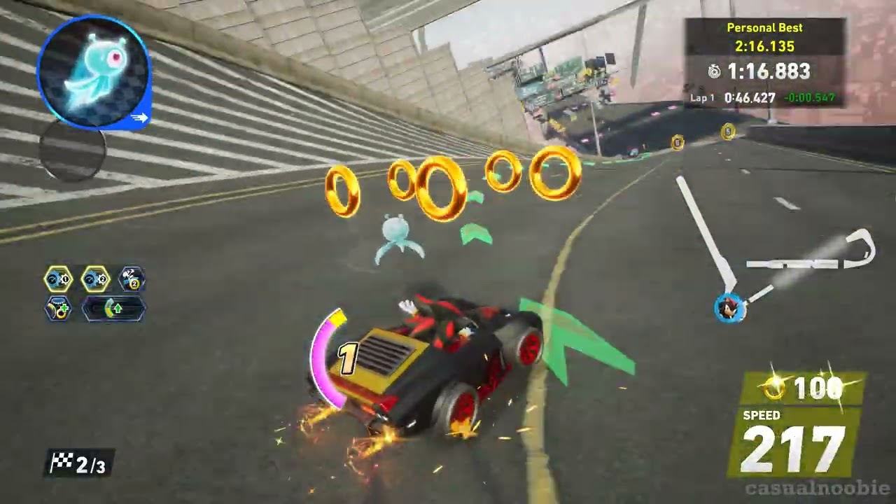 Not a good run but still S RANK in Cyberspace - Sonic Racing CrossWorlds