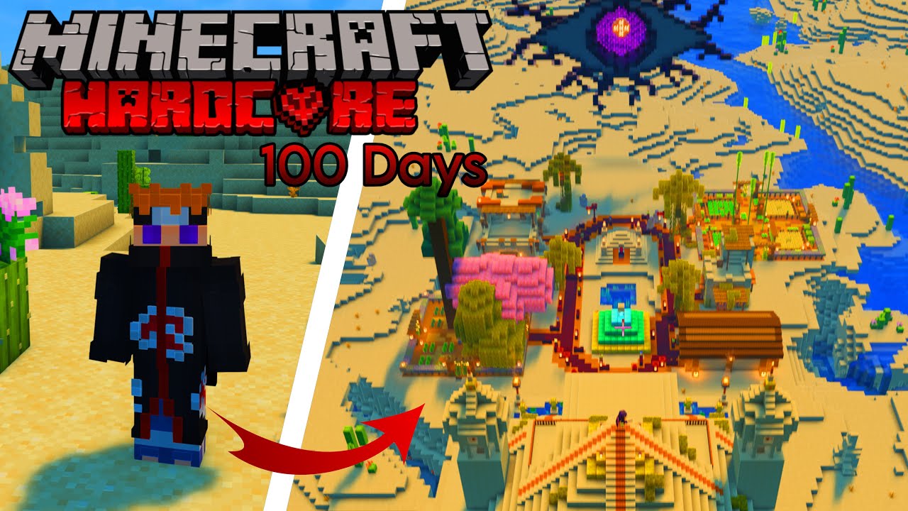 I Survived 100 Days in DESERT ONLY WORLD in Minecraft Hardcore