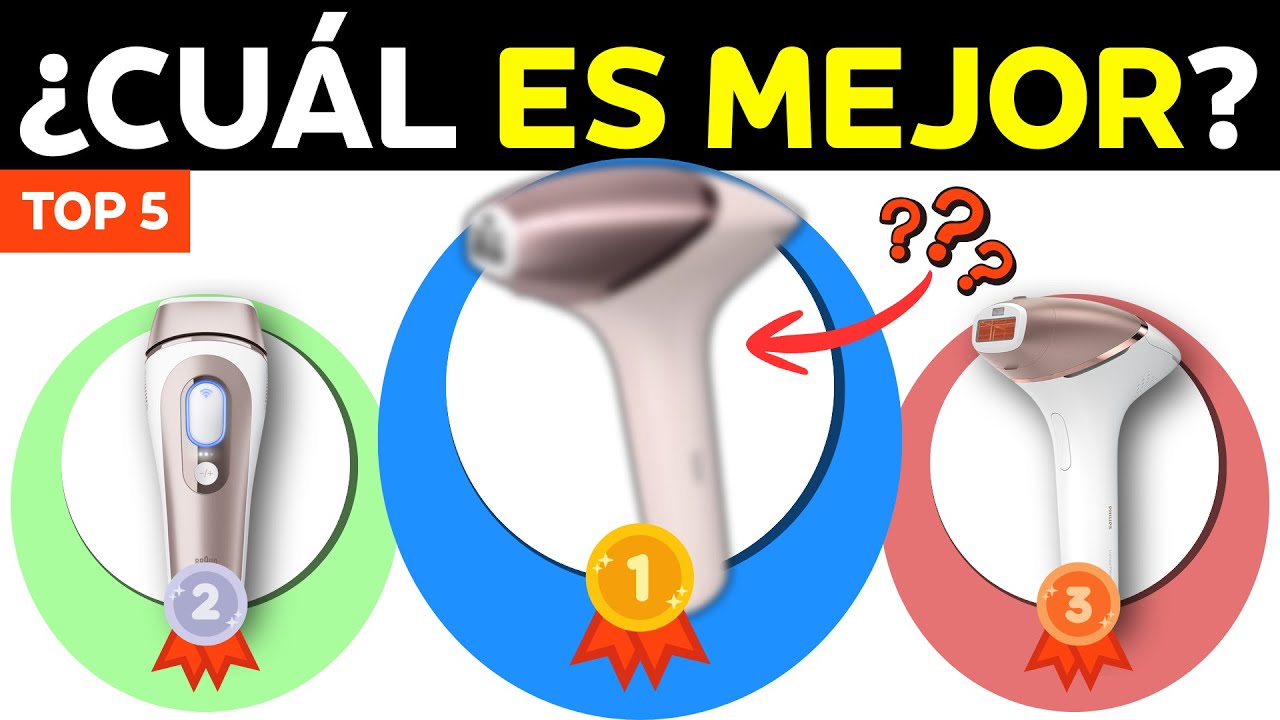 Top 5 MEJORES Depiladoras de Luz Pulsada de 2025 | 🤔 ¿Cuál ELEGIR?