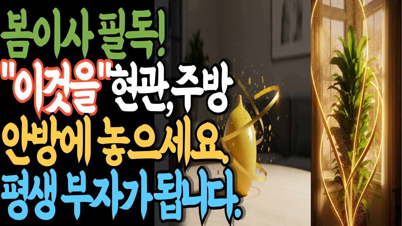 2026년 봄 이사 필수! 이사 안 가도 '이 가구'만 옮기면 재물운 터집니다. 평생 복 받는 공간별 풍수 인테리어 비방 (침대, 거울, 식물 배치)