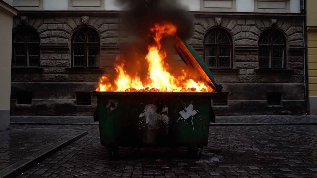 Soothing Holiday Dumpster Fire ASMR 🔥 1 Hour &ndash; Crackling Sound, No Commentary, 4K Ultra HD