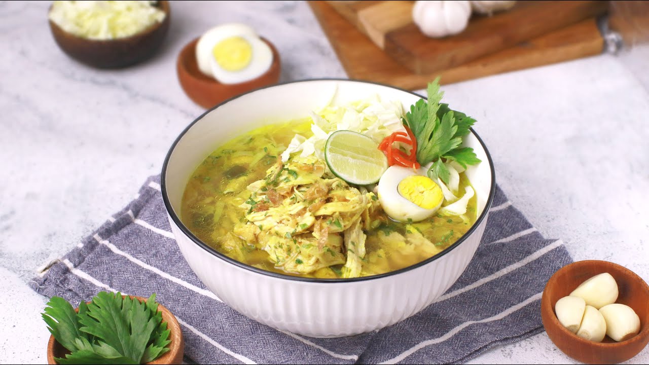 Soto Ayam Suwir Simple - Resep Soto Simple Rumahan Simple