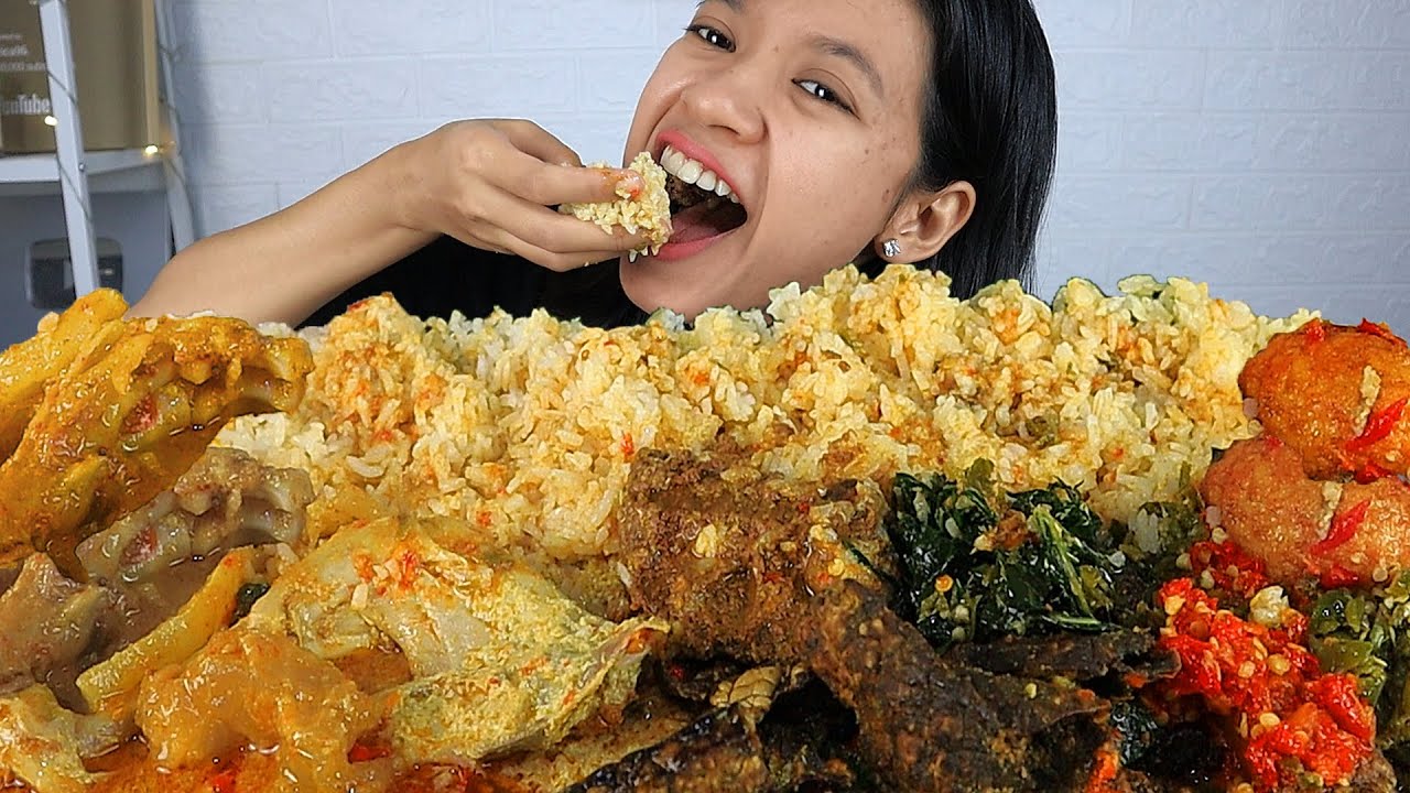 MUKBANG NASI PADANG  BERBAGAI MACAM LAUK