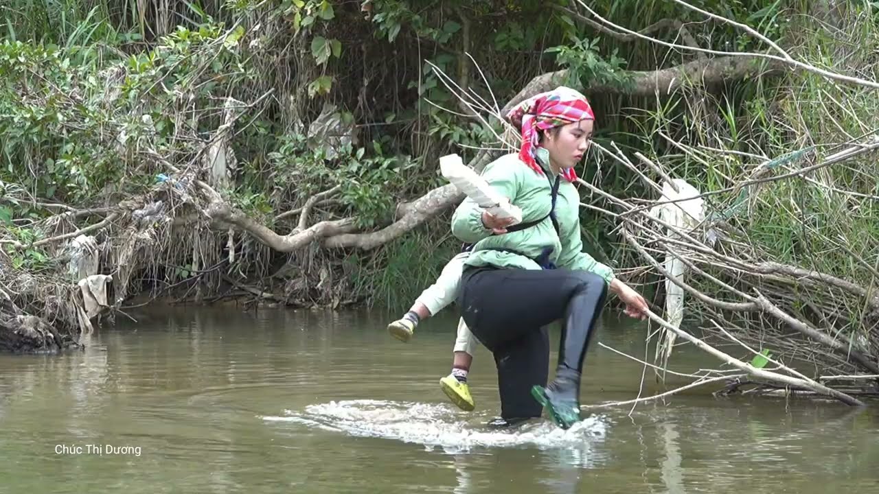 Taking My Daughter to School Then Catching Fish with My Son – Market Day in the Countryside