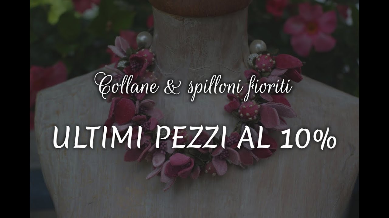 Collane e spilloni fioriti fatti a mano in offerta