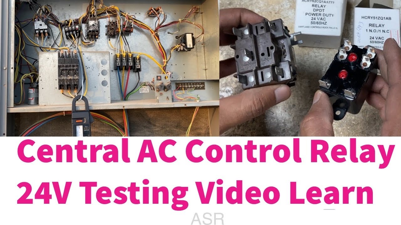 HVAC Control Reply 24V testing video practically how to testing Relay coil 24V Practically Video