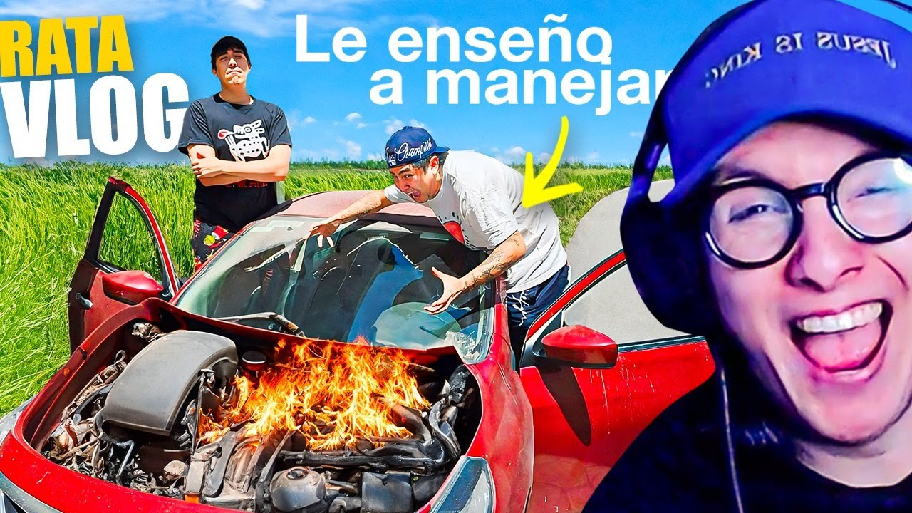 wesos reacciona 🦍LE ENSEÑO A MI AMIGO A MANEJAR (Su primera vez manejando)