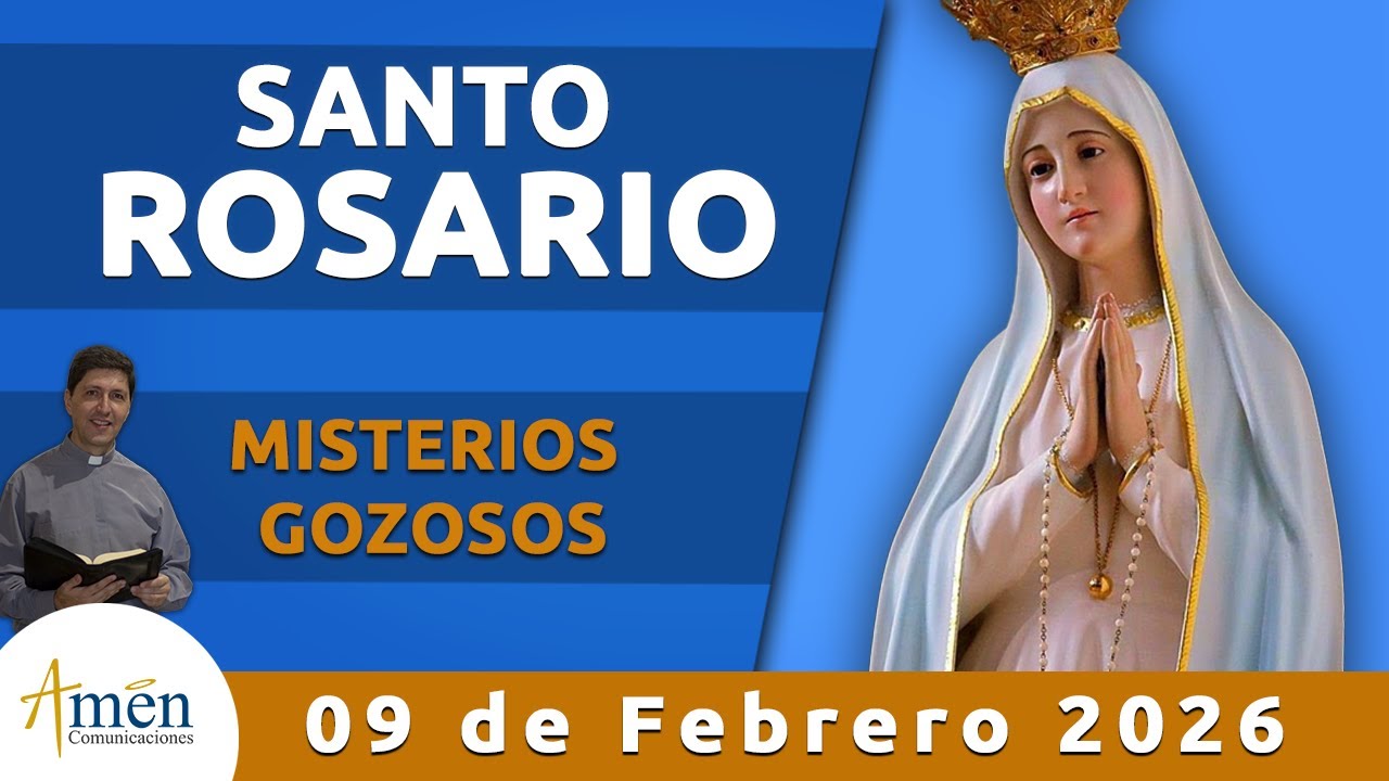 Santo Rosario de Hoy Lunes 9 Febrero 2026 l Padre Carlos Yepes l Católica l Rosario l Amén