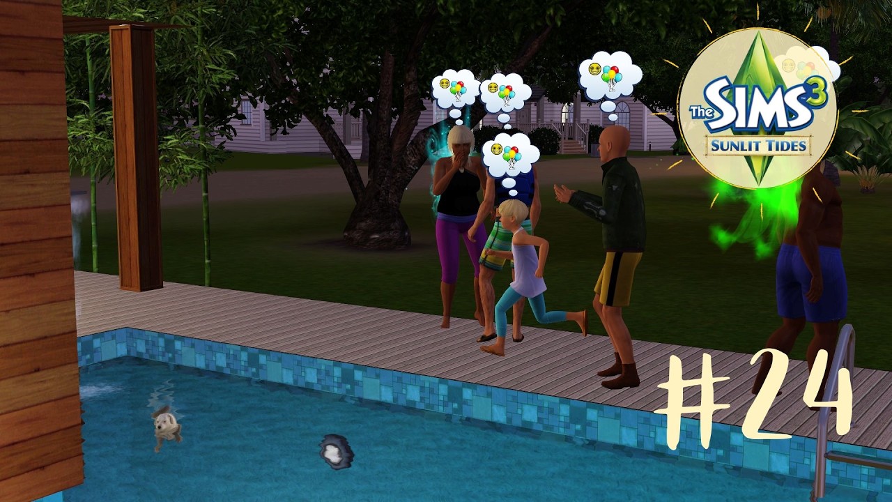 Pies gwiazdą imprezy -  The Sims 3 Zapiski z tropików #24