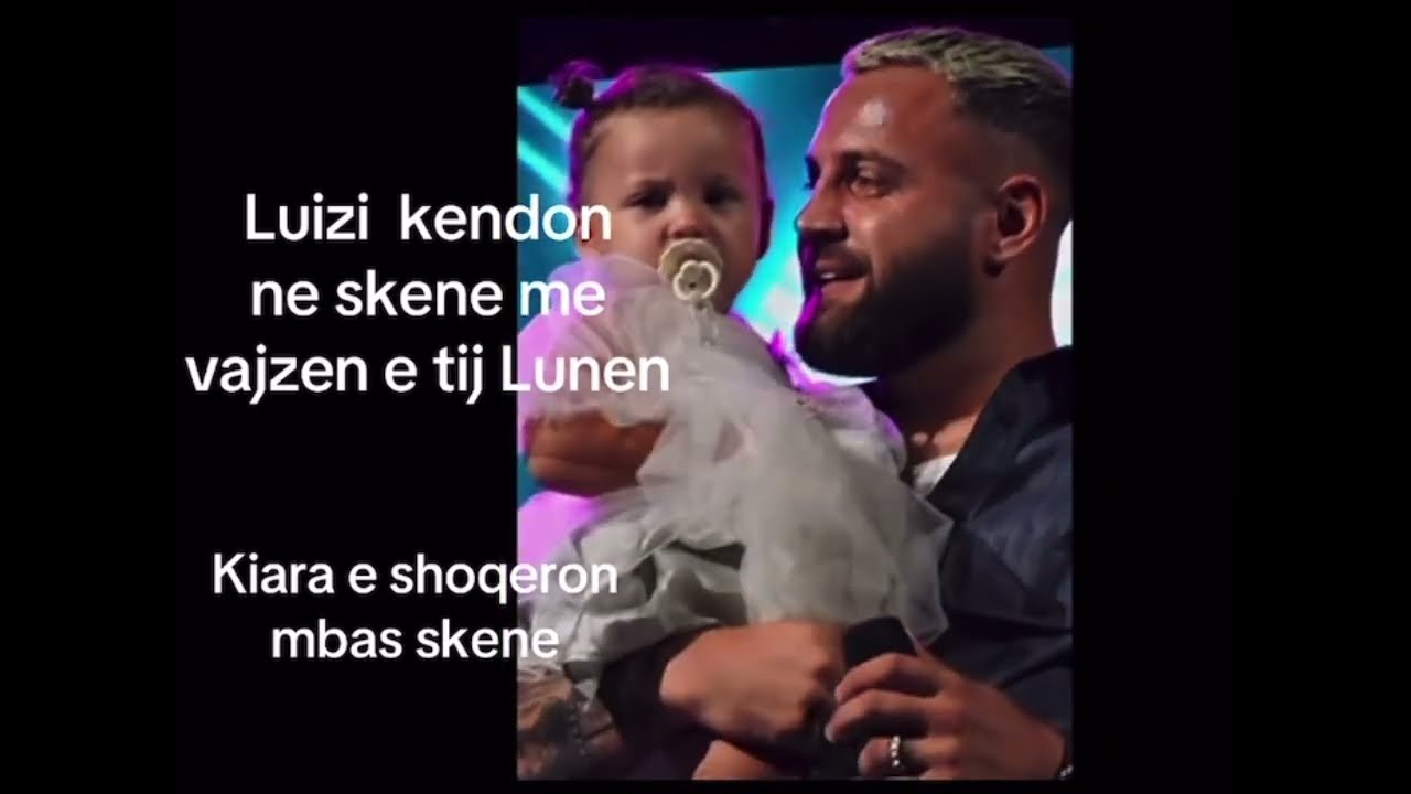 Luizi nuk ndalet,kendon ne skene me vajzen e tij Luna👑