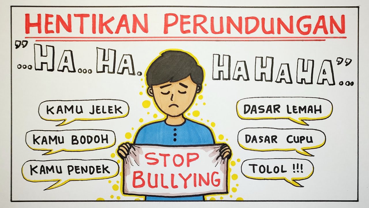 Gambar poster stop bullying simple - POSTER STOP BULLYING