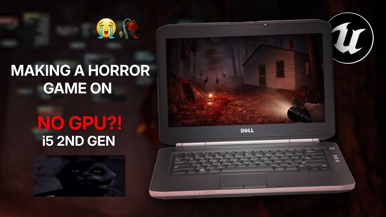 Making a Horror Game on a 15 Year Old Laptop (painful)
