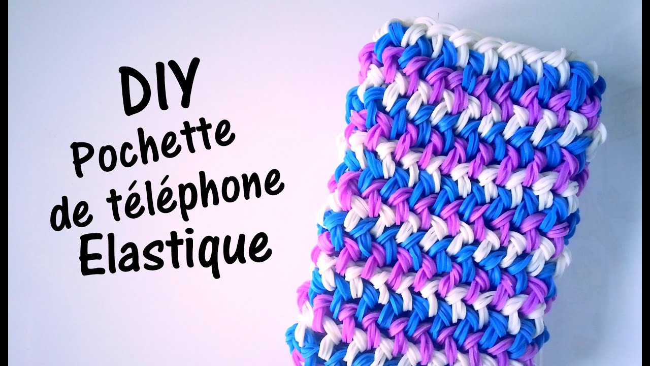 Comment faire un étui / pochette de téléphone avec des élastiques sans machine