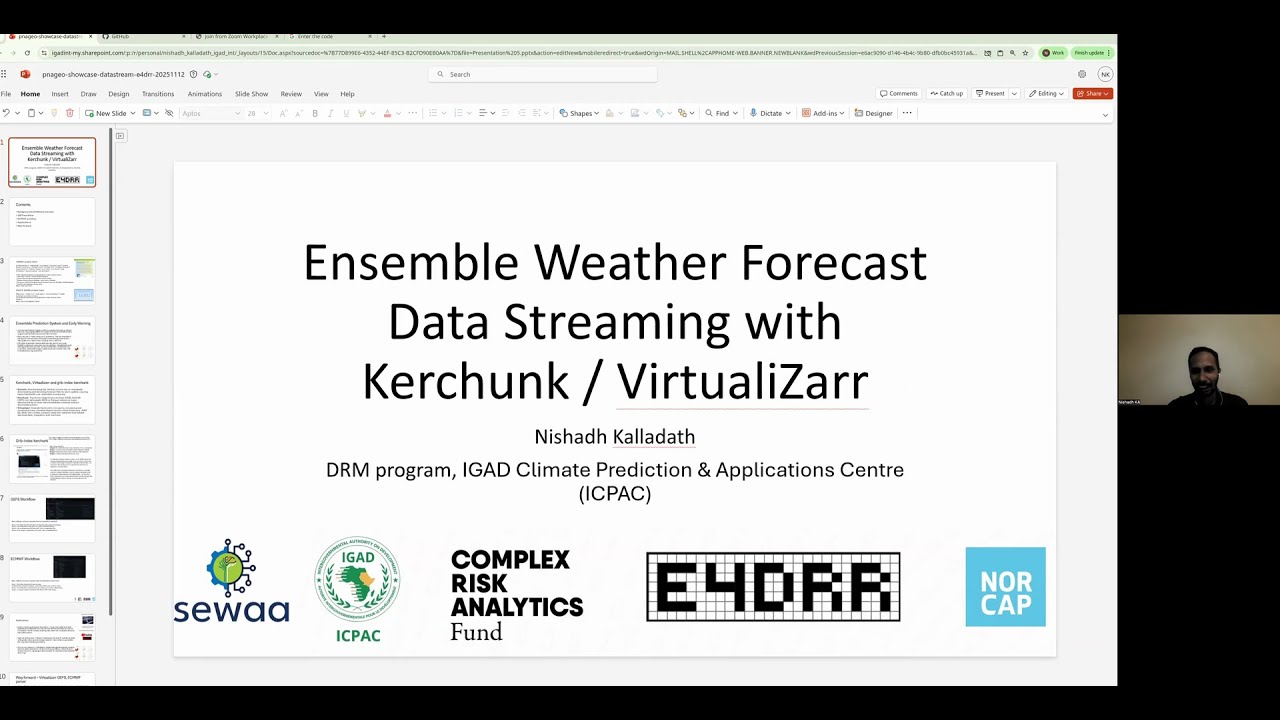Ensemble Weather Forecast Data Streaming with Kerchunk / VirtualiZarr
